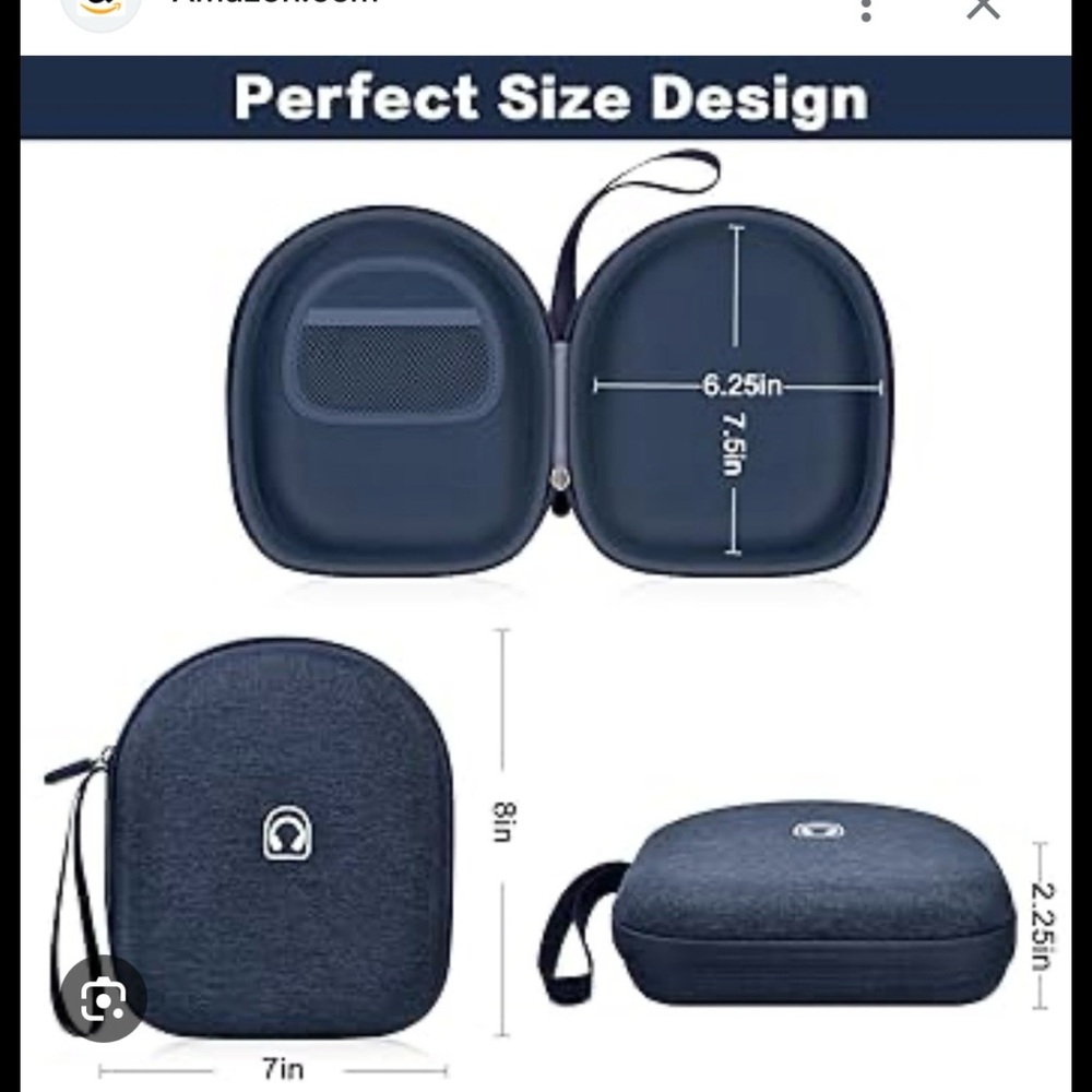 Denim look Headphone Carrying Case